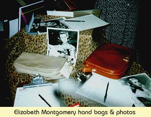 Elizabeth Montgomery hand bags & photos